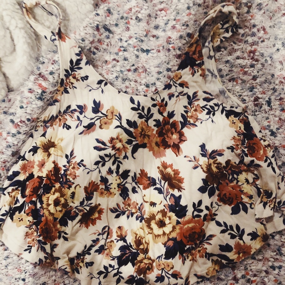 floral american eagle tank